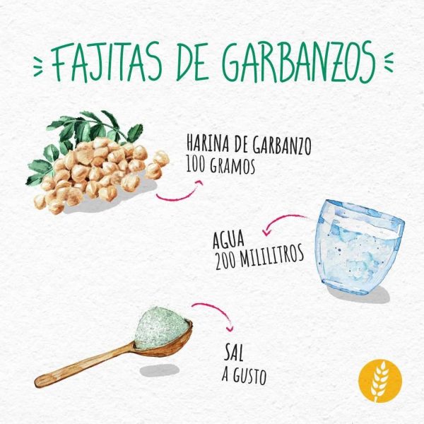 Fajitas de garbanzos